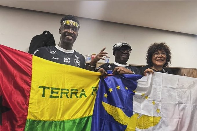 João Pedro, avançado luso-guineense do Remo - Foto: D. R.