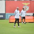José Mourinho no treino do Benfica - Foto: Miguel Nunes