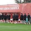 O último treino do Benfica antes do Ajax