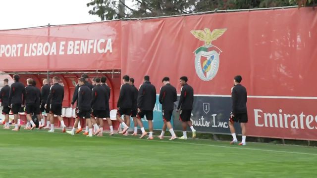 O último treino do Benfica antes do Ajax