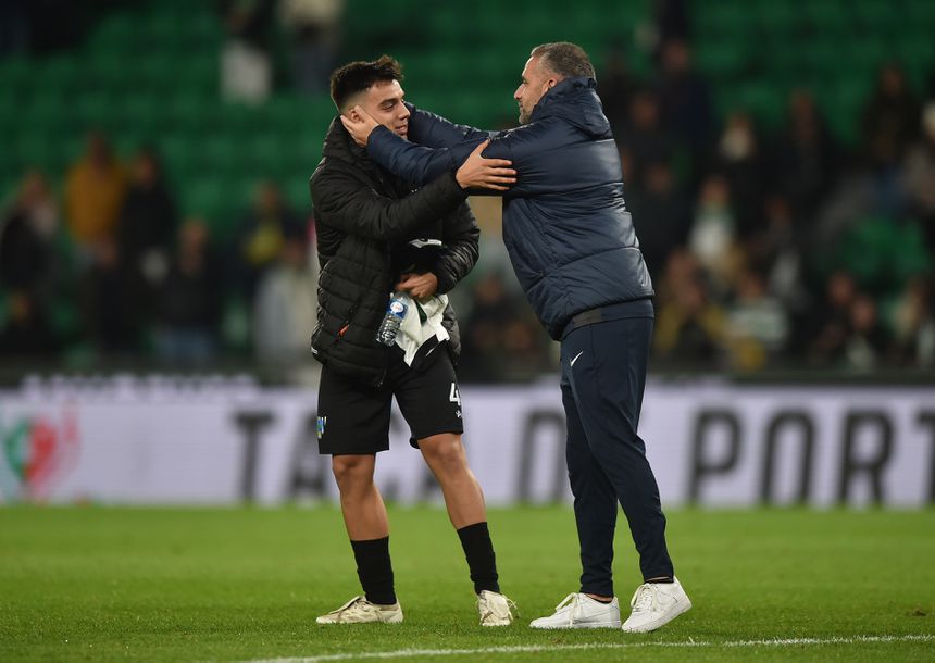 Gonçalo Batalha jogou no Sporting entre os sete e os vinte anos e foi homenageado em Alvalade — Foto: Miguel Nunes