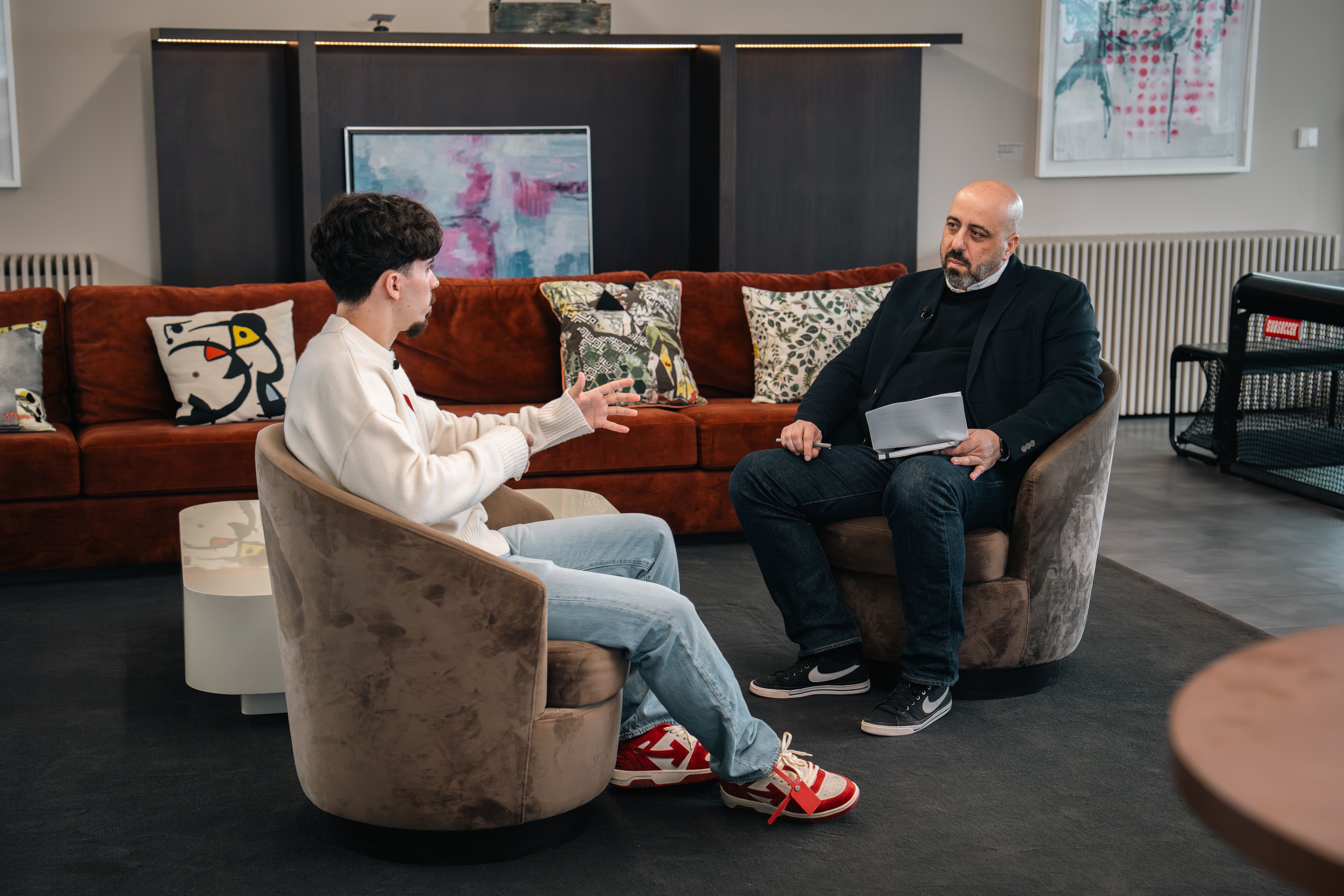 Vitinha, Figura do Ano de A BOLA, entrevistado por Luís Mateus -  Foto: André Carvalho