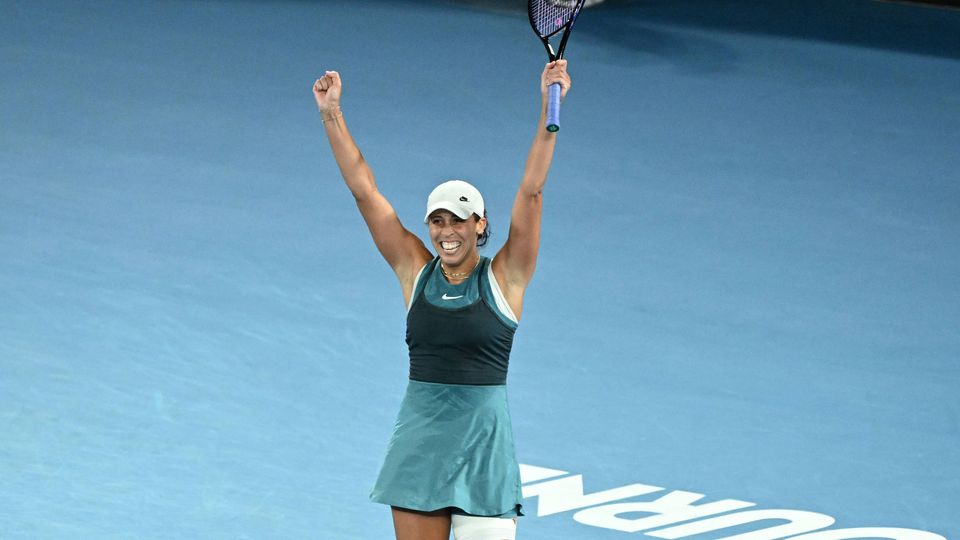 Madison Keys celebra conquista do Open da Austrália