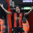 Justin Kluivert celebra golo do Bournemouth