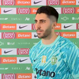 Rui Silva sendo entrevistado após a vitória do Sporting sobre o Nacional
