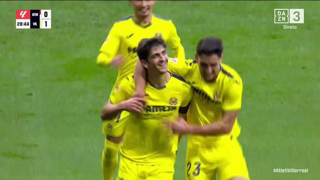 LaLiga: Gerard Moreno gelou o Metropolitano à meia-hora de jogo (vídeo)