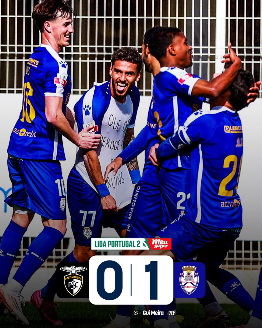 Feirense venceu em Portimão. -Foto: Liga Portugal