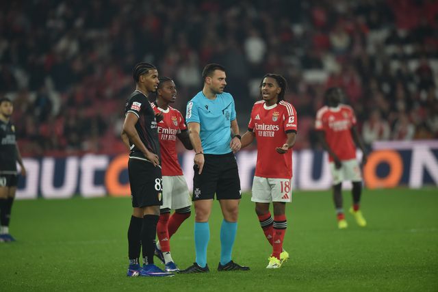 David Silva, árbitro do Benfica-Estrela da Amadora (Foto: Miguel Nunes)
