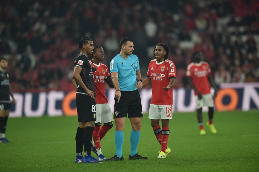 David Silva, árbitro do Benfica-Estrela da Amadora (Foto: Miguel Nunes)