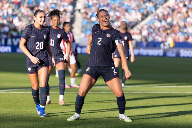 Trinity Rodman celebra golo marcado ao Paraguai (IMAGO)