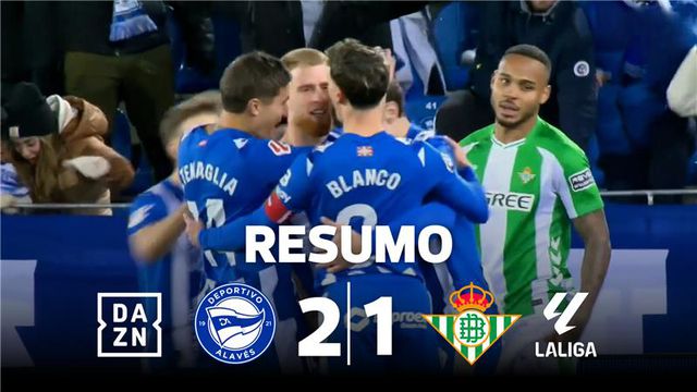 Alavés ganha fôlego na luta pela manutenção na LaLiga às custas do Bétis (resumo)