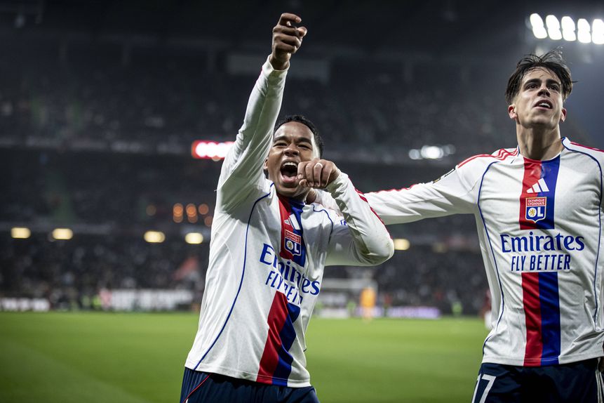 Endrick com Afonso Moreira no Lyon (IMAGO)