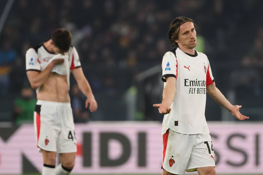 Luka Modric, 40 anos, fez a assistência para o golo do Milan