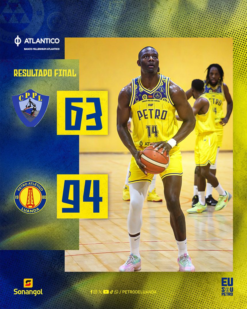 Petro de Luanda venceu Casa de Pessoal do Porto do Lobito (94-63)