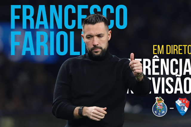 Siga a conferência de Farioli em direto