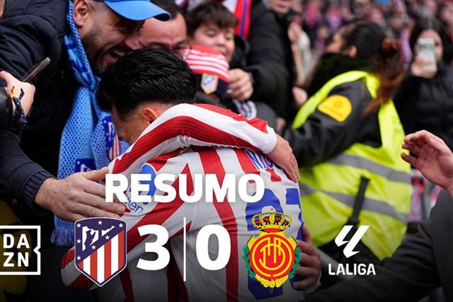 O resumo da vitória do At. Madrid sobre o Maiorca