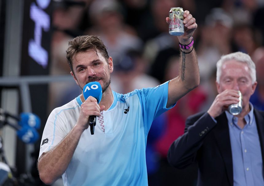 Momento de boa disposição protagonizado no adeus de Stan Wawrinka ao Open da Austrália