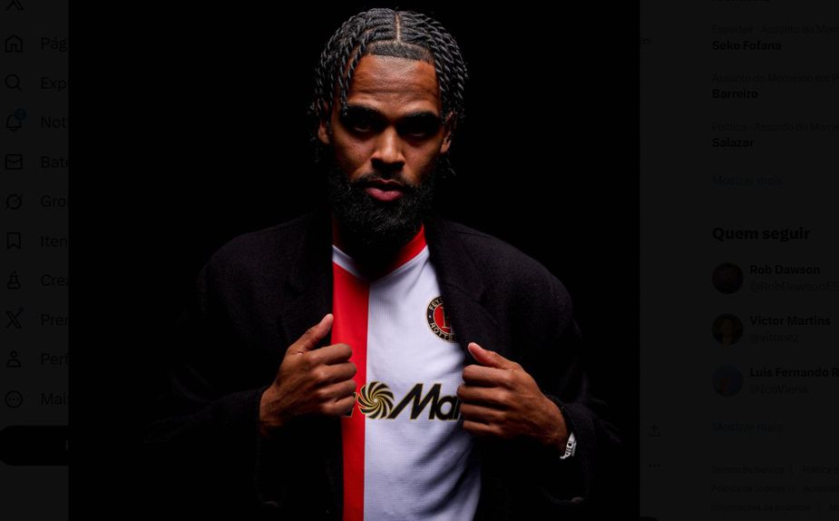 St. Juste regressa ao Feyenoord, clube onde jogou ente 2017 e 2019 - Foto: X/Feyenoord