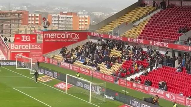 Aquecimento do Gil Vicente para o duelo com o FC Porto