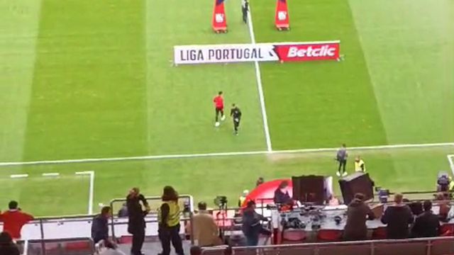 João Neves recebe carinho das bancadas da Luz antes do Benfica-Portimonense