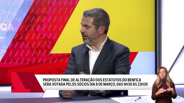 Antigo diretor jurídico do Benfica explica data para a votação final dos estatutos