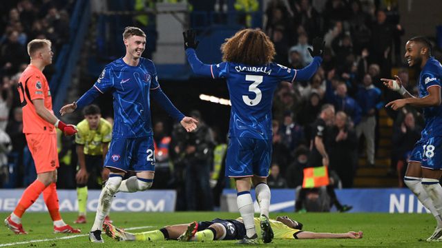Festa dos jogadores do Chelsea (Foto: Daniel Hambury/IMAGO)