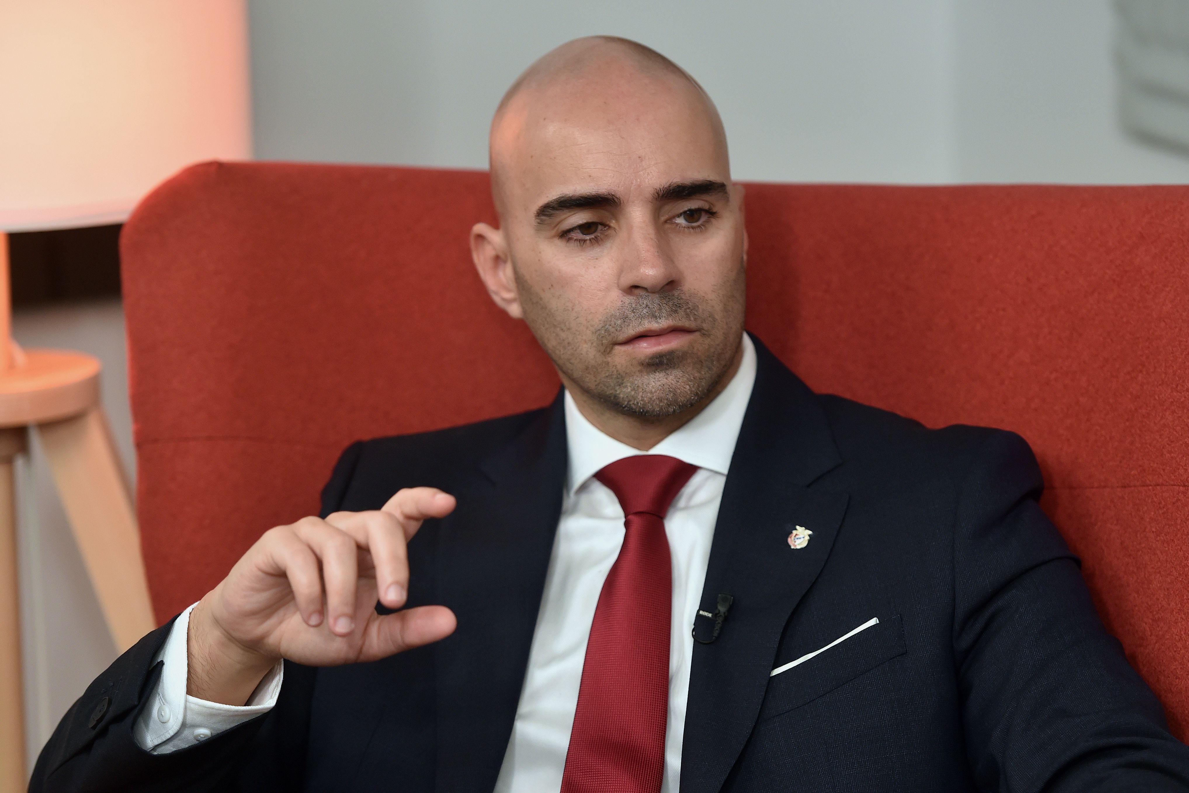 João Diogo Manteigas, candidato à presidência do Benfica.
(Foto: Miguel Nunes)
