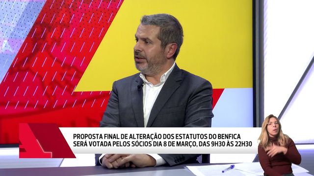 «Novos estatutos não são perfeitos, mas são muito melhores do que os atuais do Benfica»