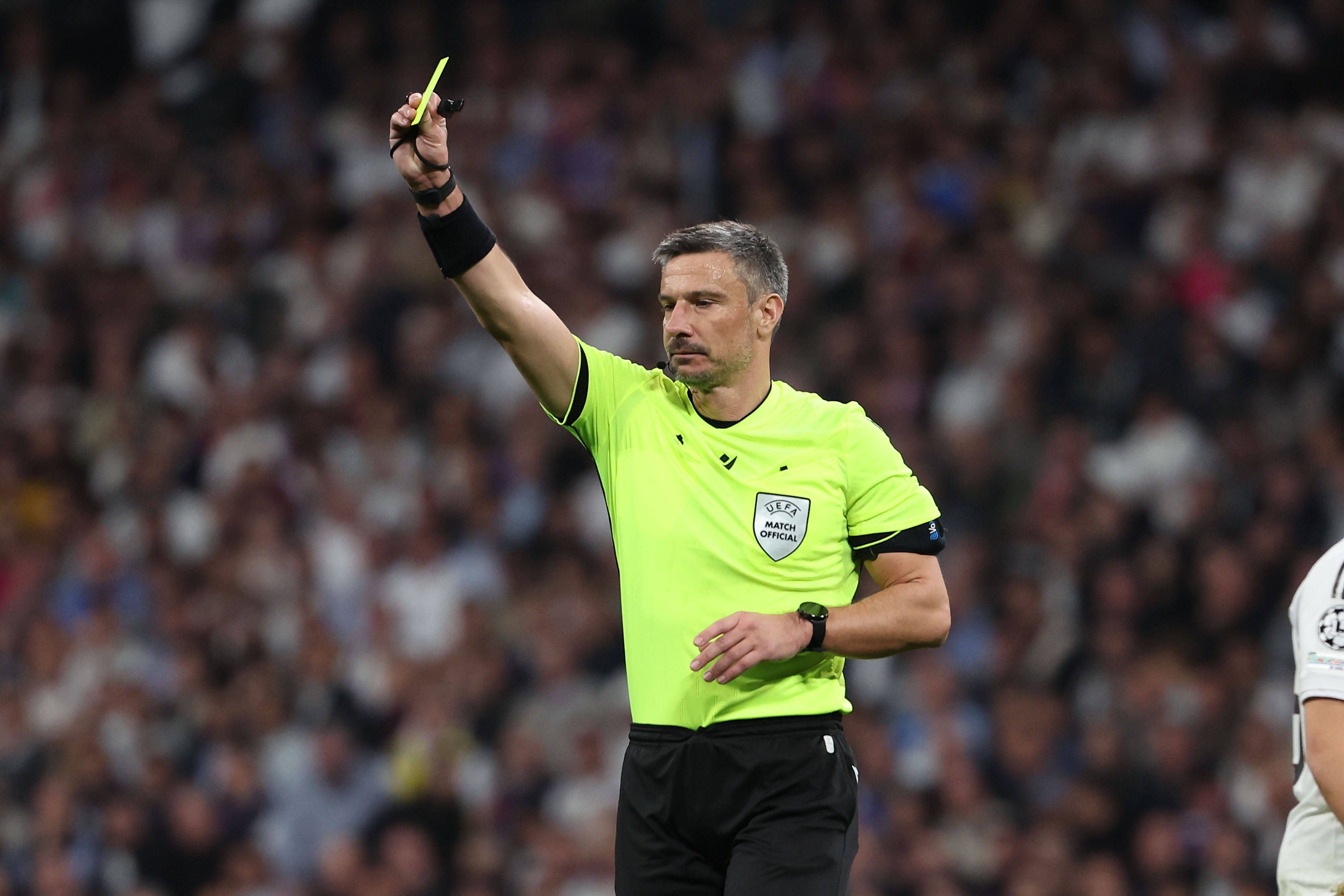 Slavko Vinčić, árbitro esloveno que dirigiu o Real Madrid-Benfica - Foto: IMAGO