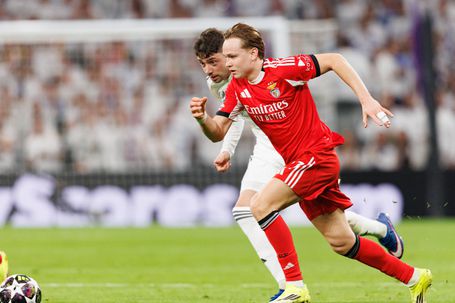 Schjelderup mostrou-se em grande nível no Bernabéu. Foto IMAGO
