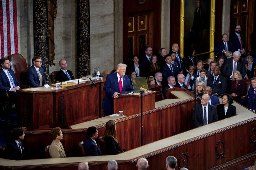 Donald Trump, presidente dos Estados Unidos, no discurso do Estado da União - foto: IMAGO