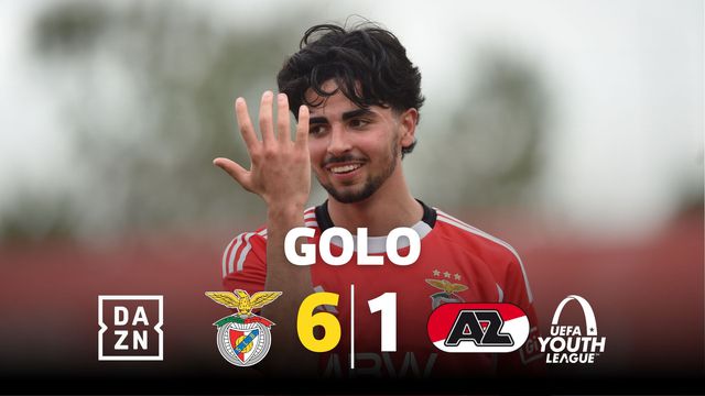 Benfica imparável: Miguel Figueiredo encosta de cabeça e aí vão seis