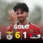 Benfica imparável: Miguel Figueiredo encosta de cabeça e aí vão seis