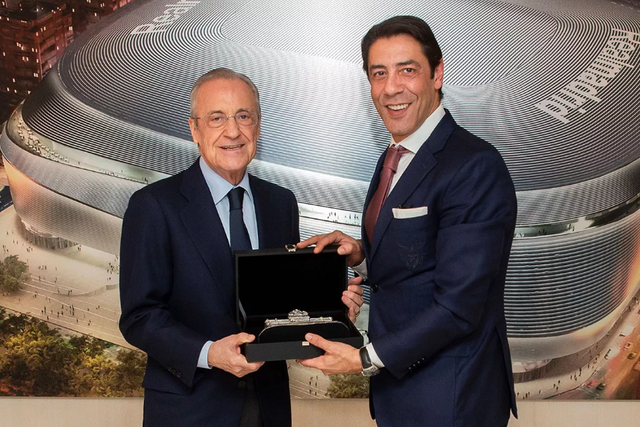 Florentino Pérez e Rui Costa - Foto: Real Madrid