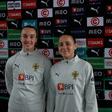 Daniela Areia Santos e Nádia Bravo, duas estreantes na Seleção Nacional feminina
