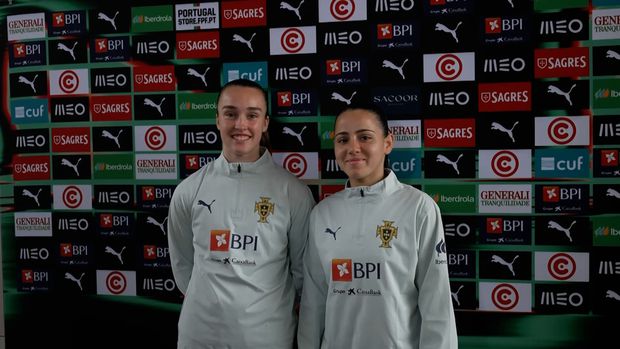 Daniela Areia Santos e Nádia Bravo, duas estreantes na Seleção Nacional feminina