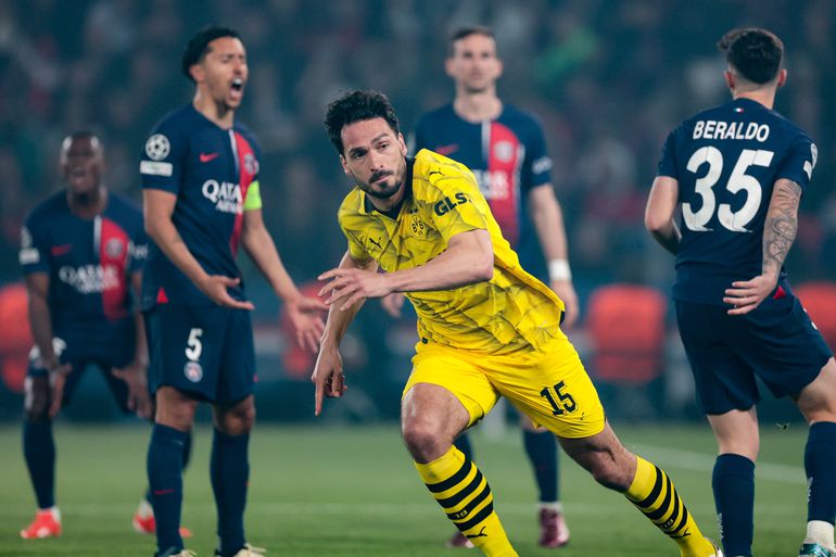 Dortmund-PSG (1-0, em 2024) - €558,4M de diferença - Alemães chegaram à final da Champions e perderam com o Real