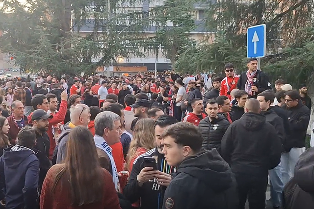 Real Madrid-Benfica: problemas graves no cortejo benfiquista