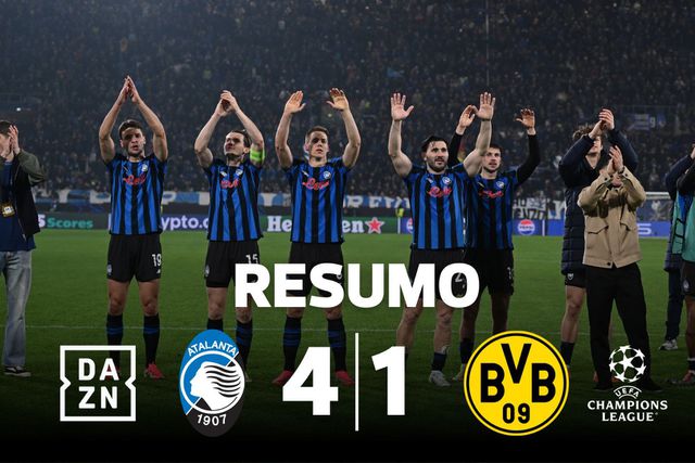 O resumo da histórica e dramática reviravolta da Atalanta frente ao Dortmund
