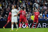 Jogadores do Benfica festejam golo marcado ao Real Madrid no Santiago Bernabéu - Foto: IMAGO