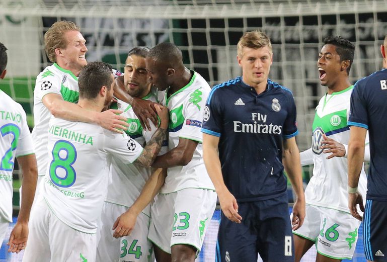 Wolfsburgo-Real Madrid (2-0, em 2016) - €524,2M de diferença - Real Madrid deu a volta nos oitavos com 'hat trick' de Ronaldo