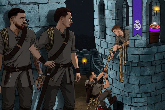 Ilustração do Benfica com farpa a UEFA