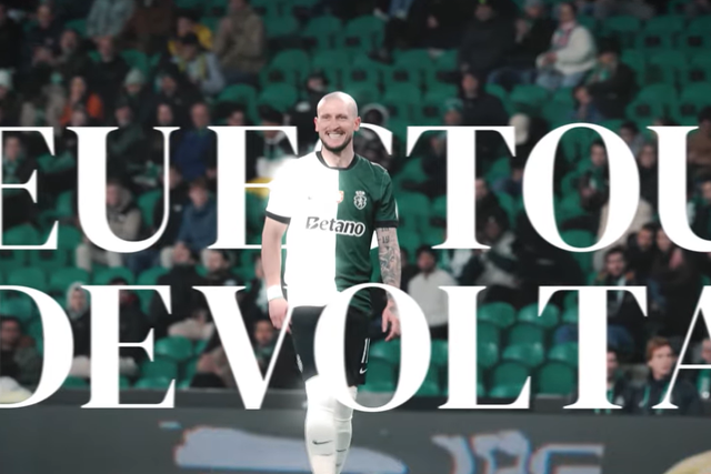 Depois do calvário, o sorriso no dia di regresso aos jogos - Foto: SPORTING CP