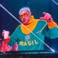 Fãs foram à loucura quando Bad Bunny surgiu com o casaco de Pelé - Foto/Instagram