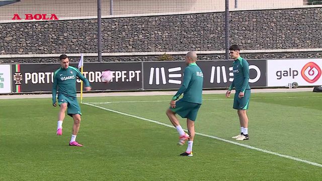 Duas baixas no treino da seleção antes da partida para a Eslovénia
