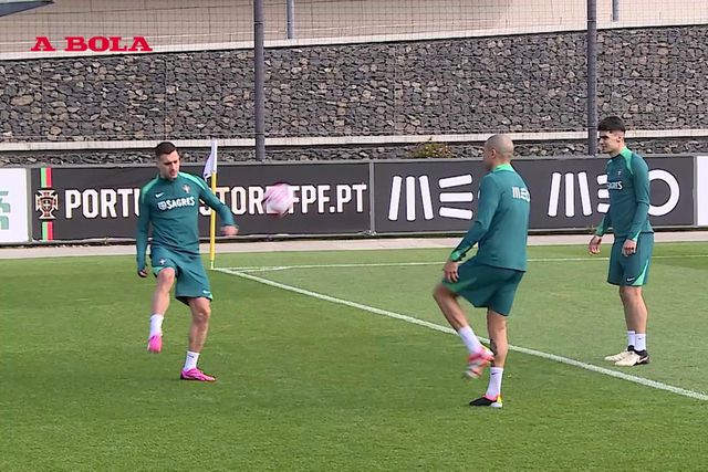 Duas baixas no treino da seleção antes da partida para a Eslovénia