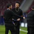 Éder Militão esteve no Metropolitano a assistir à vitória do Real Madrid na Champions