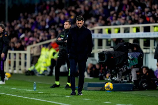 Thiago Motta cabisbaixo quando ainda treinava a Juventus