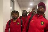 Seleção de Angola já chegou ao estádio... e sempre em festa! (vídeo)