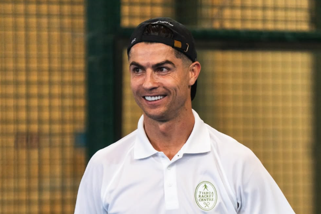 Cristiano Ronaldo a jogar padel